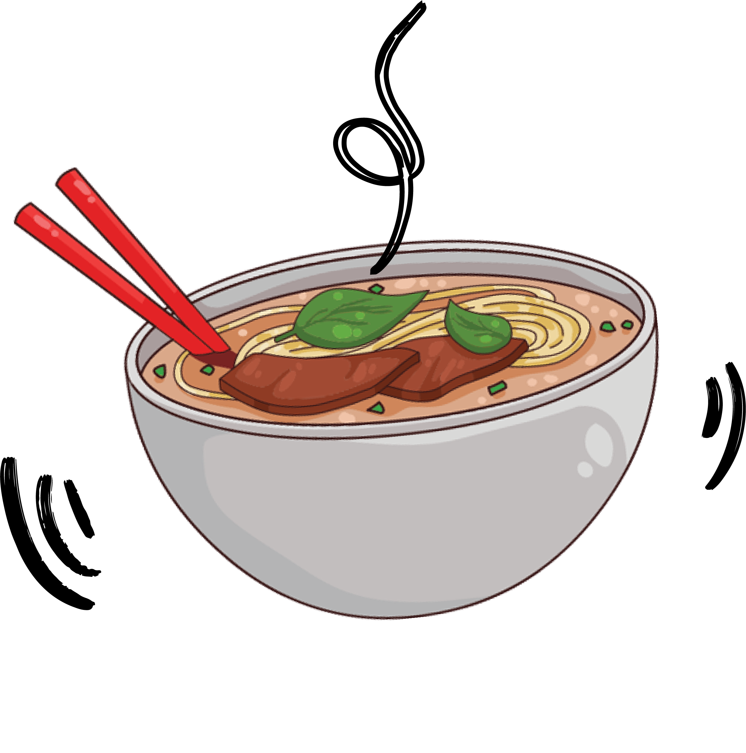 Bowl of Pho on Broadway's Pho with a drink on the side